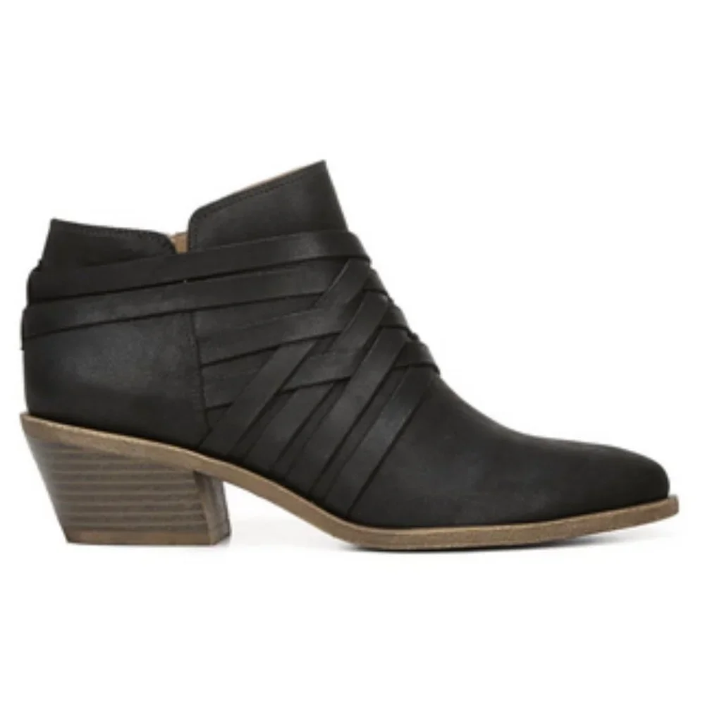 LIFESTRIDE Black Strappy Ankle Booties